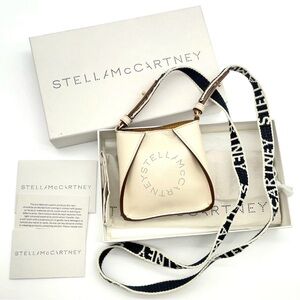 STELLA McCARTNEY Mini Logo Bag with Black Strap
